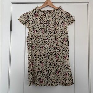 🌸 Vintage Gap Baby-doll Sleeve Floral Blouse